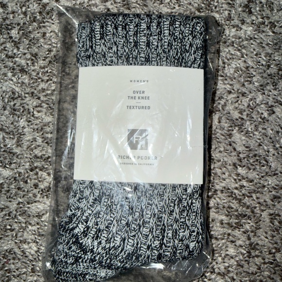 Richer Poorer Accessories - 🏷️ Women's Black and Gray Over the Knee Textured Socks NWOT/in bag